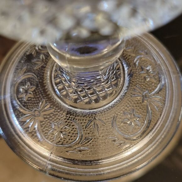 Vintage Lot of 5 American Provencial cut glass water goblet - Picture 2 of 5